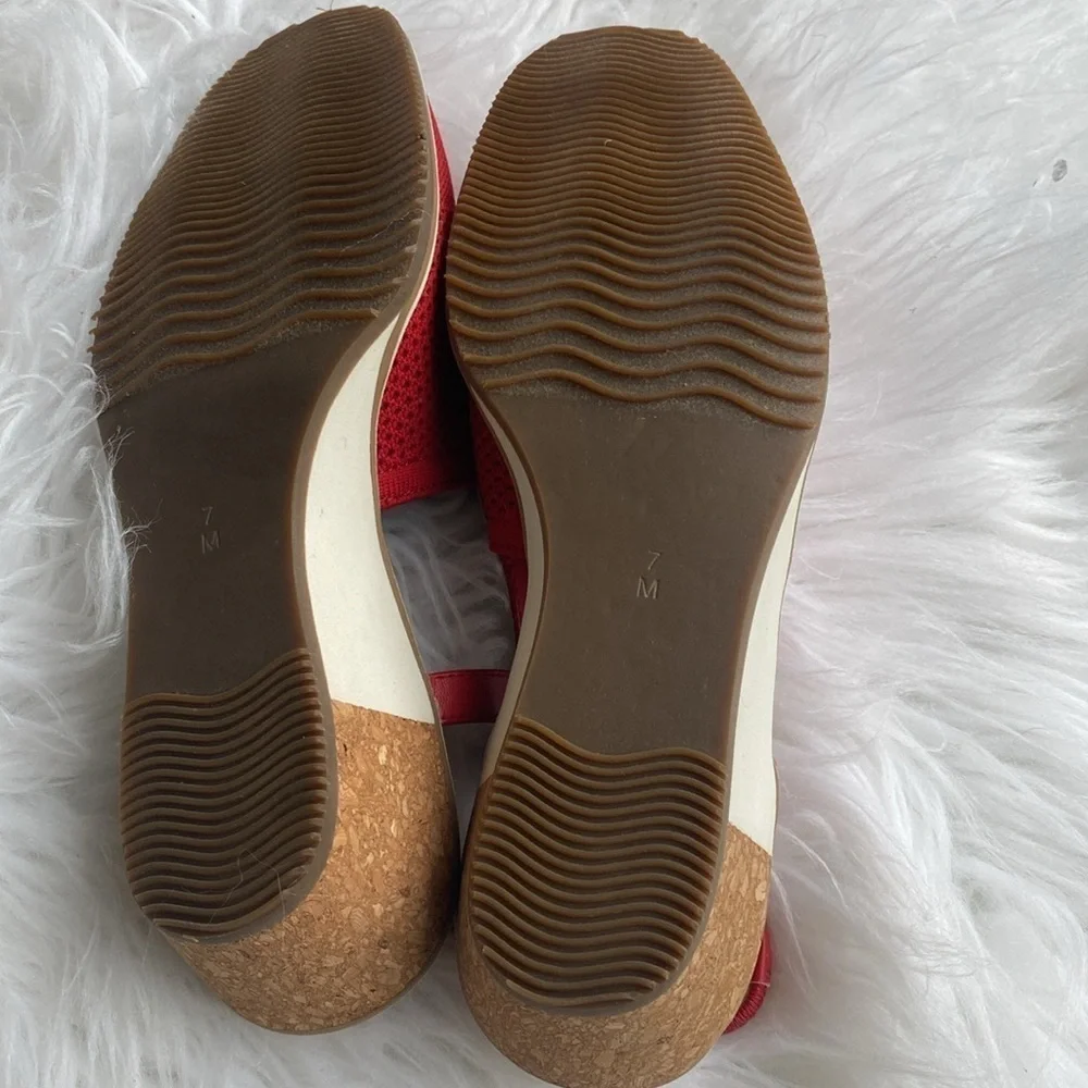 VANELi Womens Grace Round Toe Slip On Wedge Sandals Size 7M